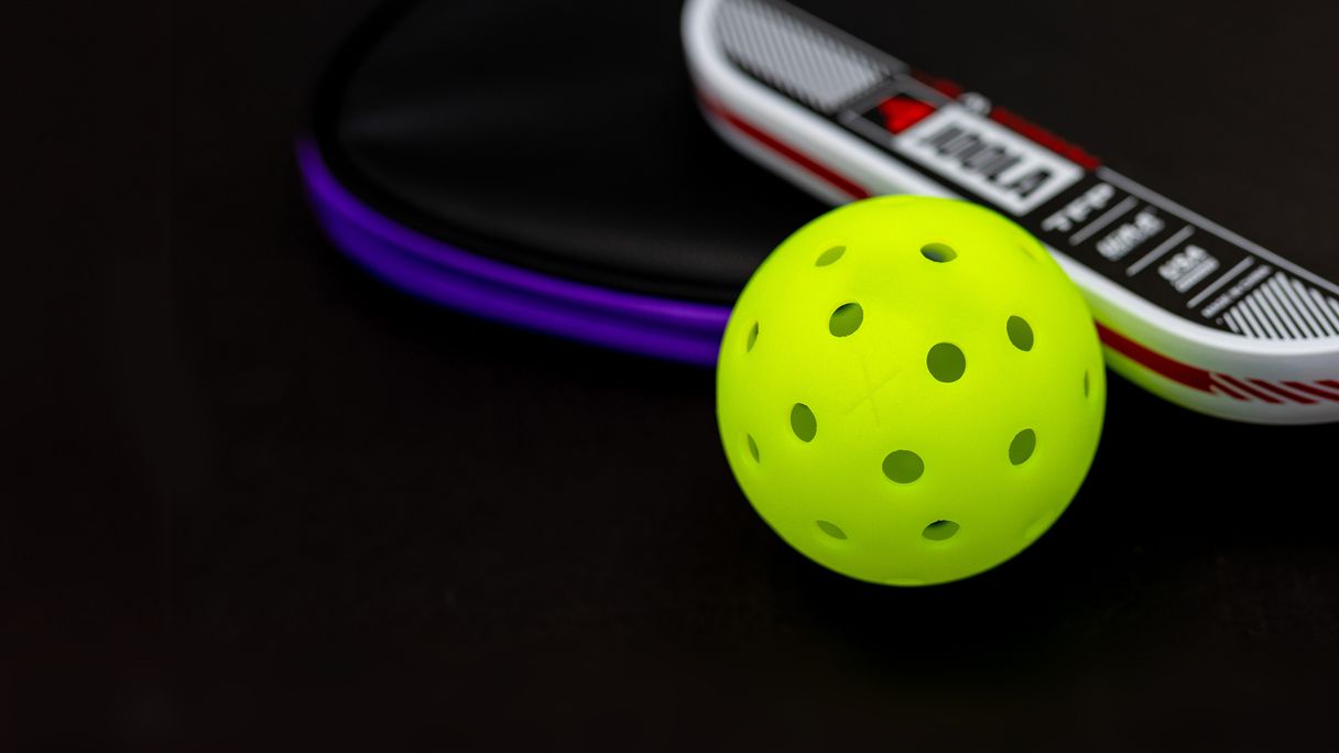 Pickleball bat and ball