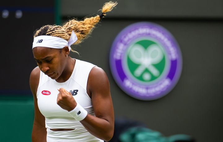 Tennis player at Wimbledon