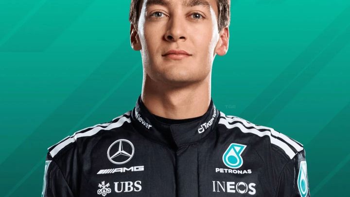 George Russell of Mercedes