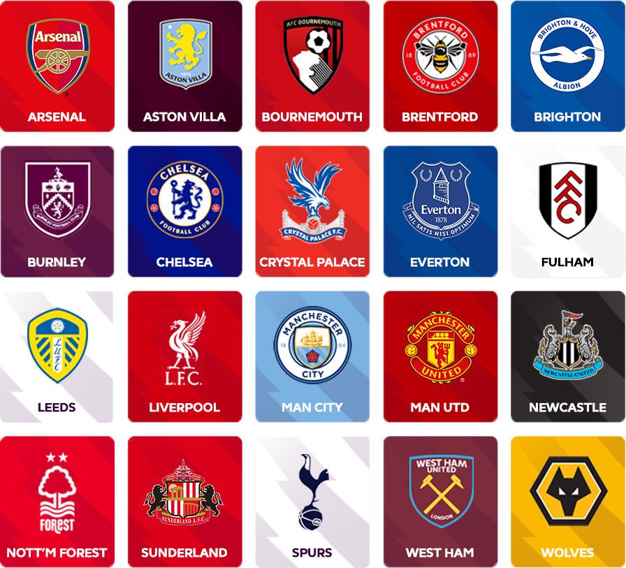 Premier League Team Logos